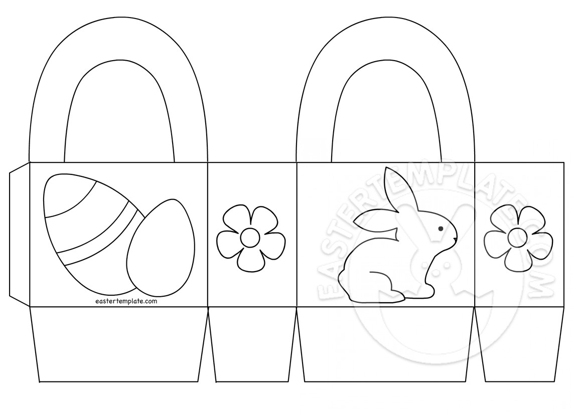 Easter basket printable Easter Template