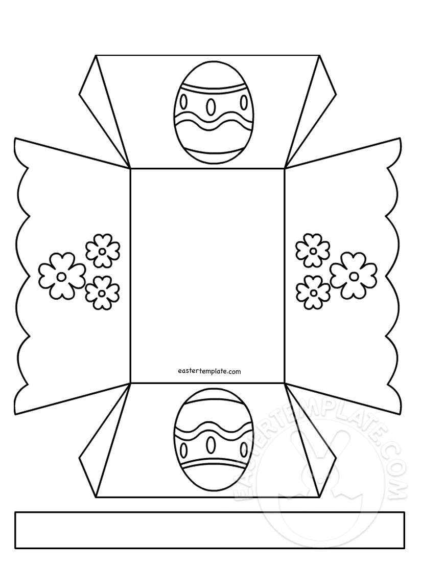 Easter Egg Basket Template Easter Template