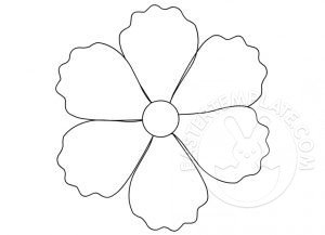 flower drawing template