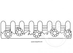 picket fence coloring page