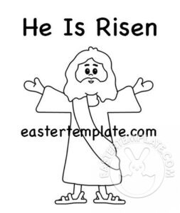 Jesus Resurrection coloring page