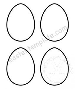 4 Easter egg templates