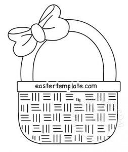 Easter basket with bow