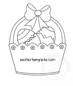 basket easter eggs