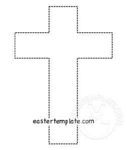 easter tracing cross