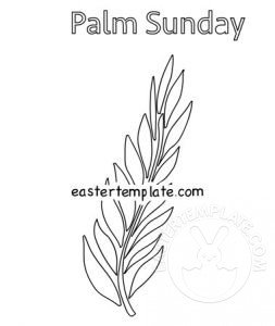 palm sunday coloring