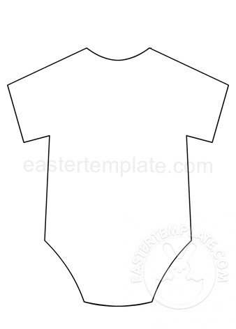 baby onesie template cut out