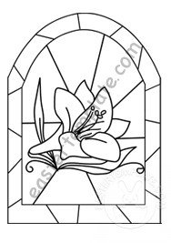 stained glass lily1