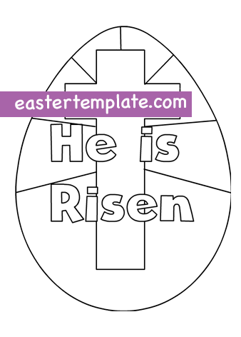 Easter egg cross