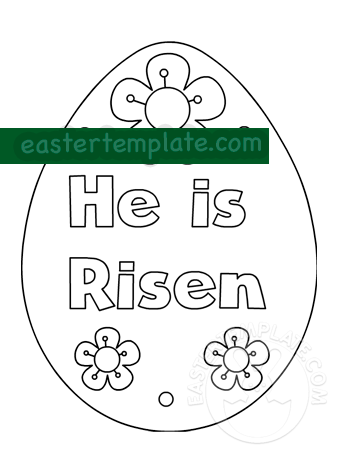 he is risen easter egg2
