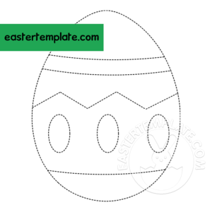 Easter egg trace worksheet