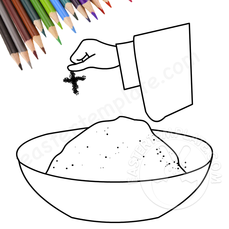 ash wednesday coloring