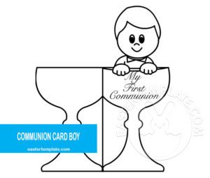 Communion Card Boy