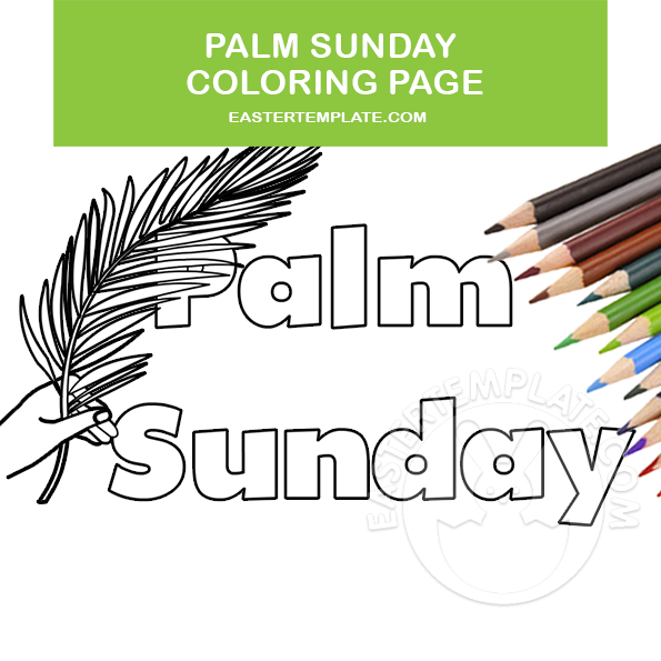 Palm Sunday coloring