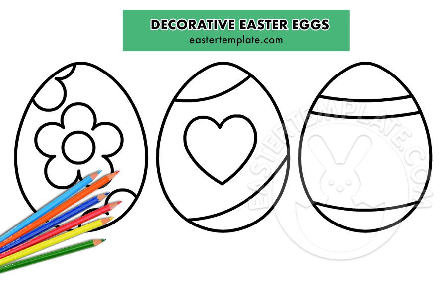 easter eggs  coloring page
