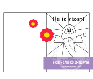 easter card coloring