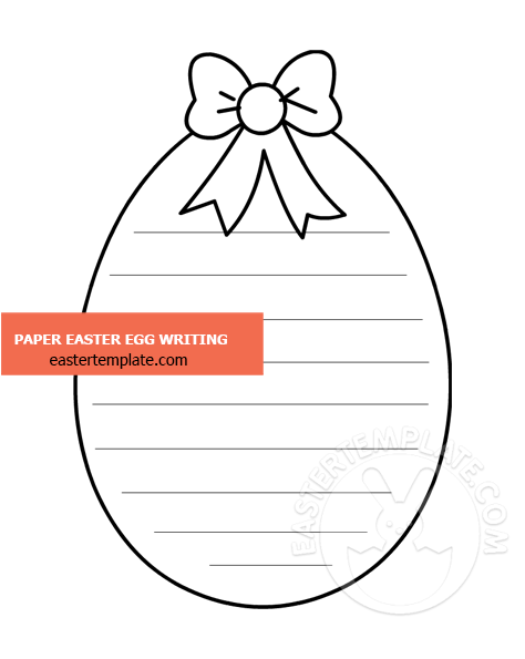 paper easter egg writing