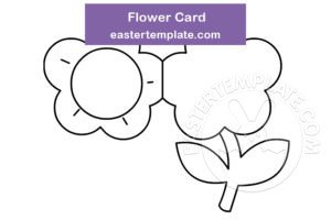 flower card template