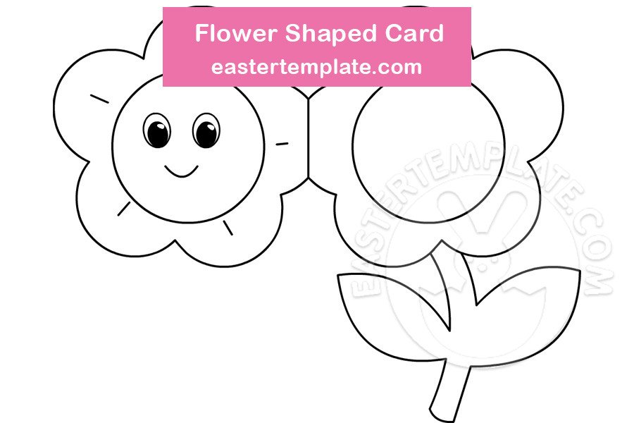 flower shaped card
