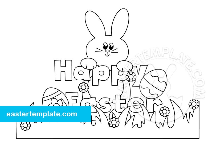 happy easter bunny eggs