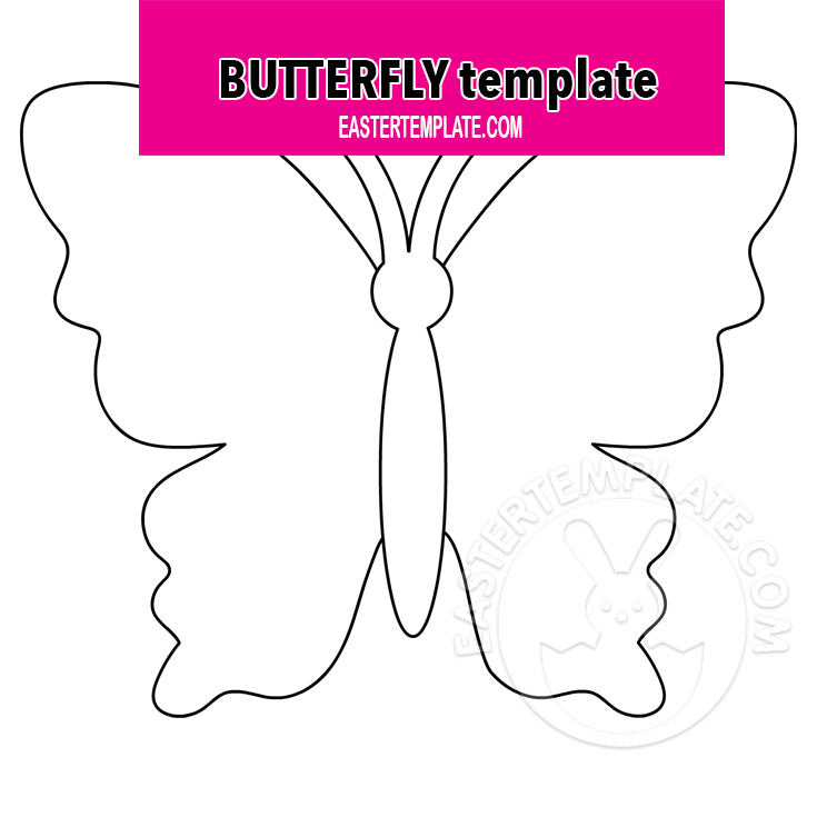 Butterfly paper craft template