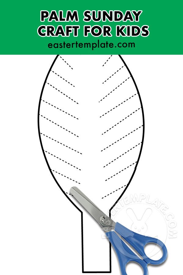 Palm Sunday Craft for Kids Easter Template