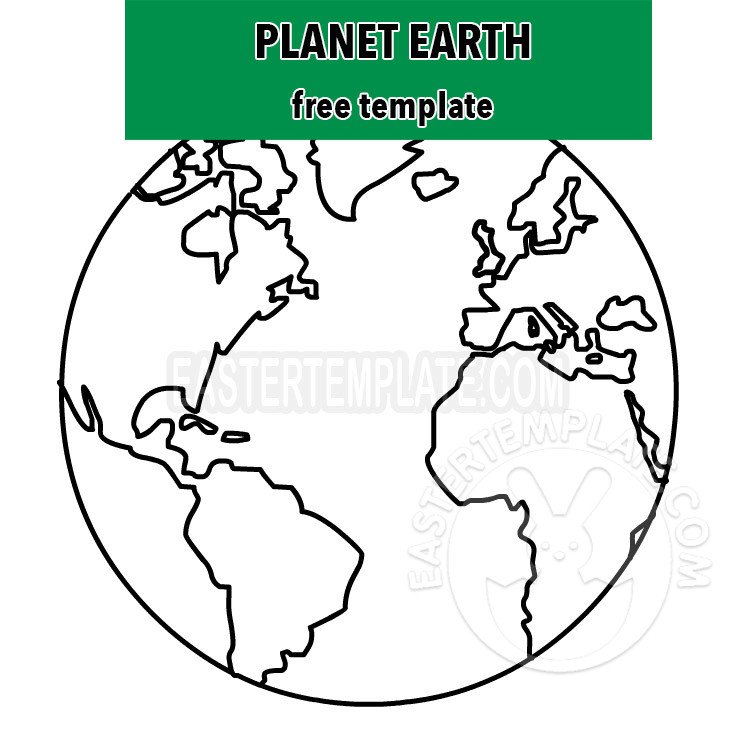 Planet Earth Template Printable Easter Template