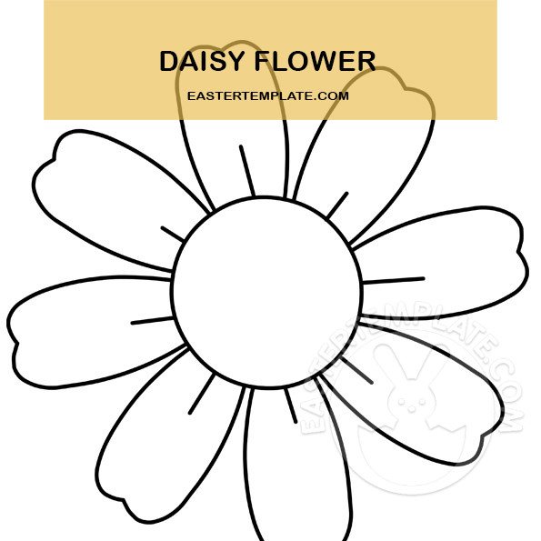 outline daisy flower