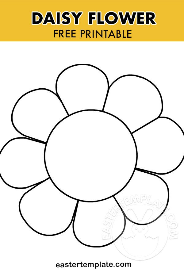 Daisy Flower Template Easter Template