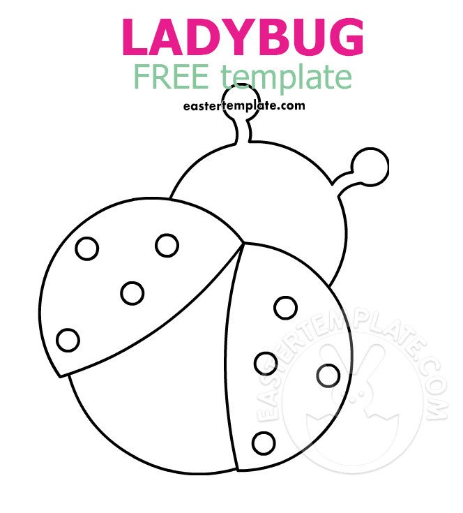 ladybug black white