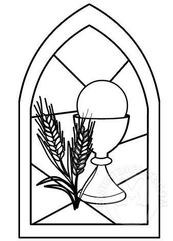 stained glass window chalice