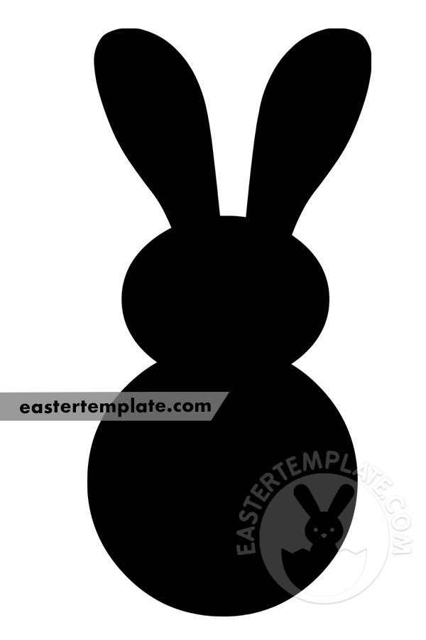 black rabbit silhouette