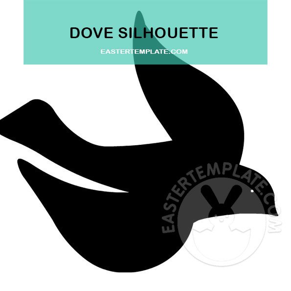 flying dove silhouette