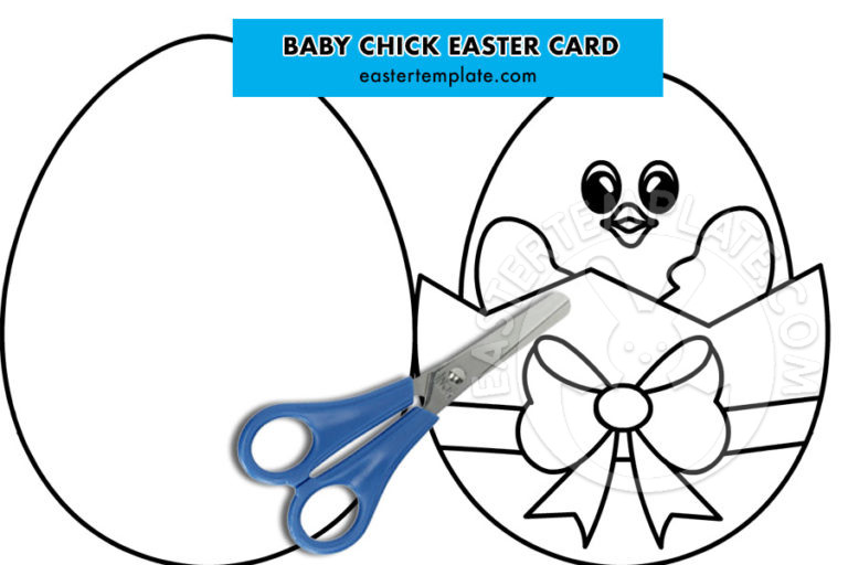 Baby Chick Easter card | Easter Template