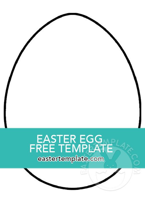 Easter egg template free printable easter template