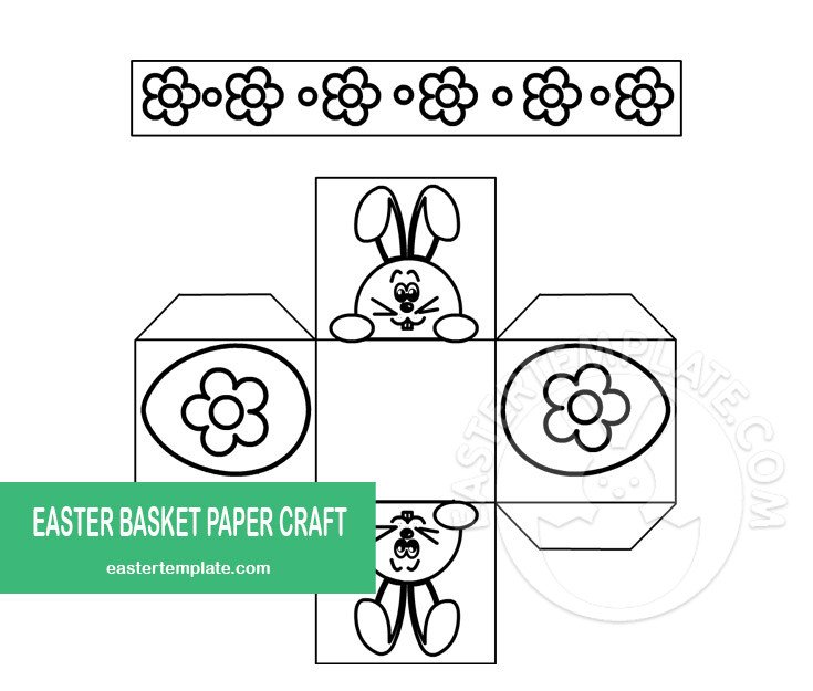 basket easter paper craft