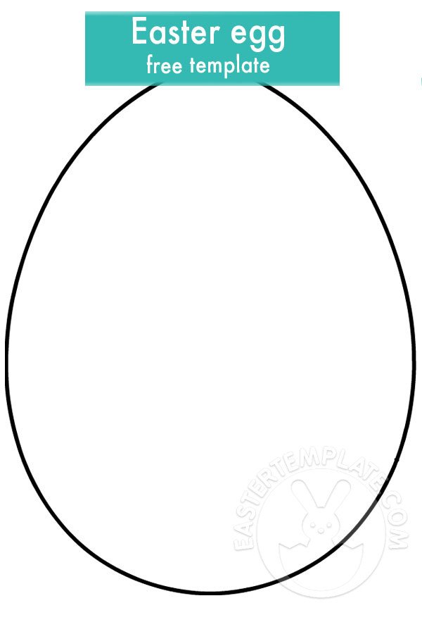 Free Printable Easter egg template - Easter Template