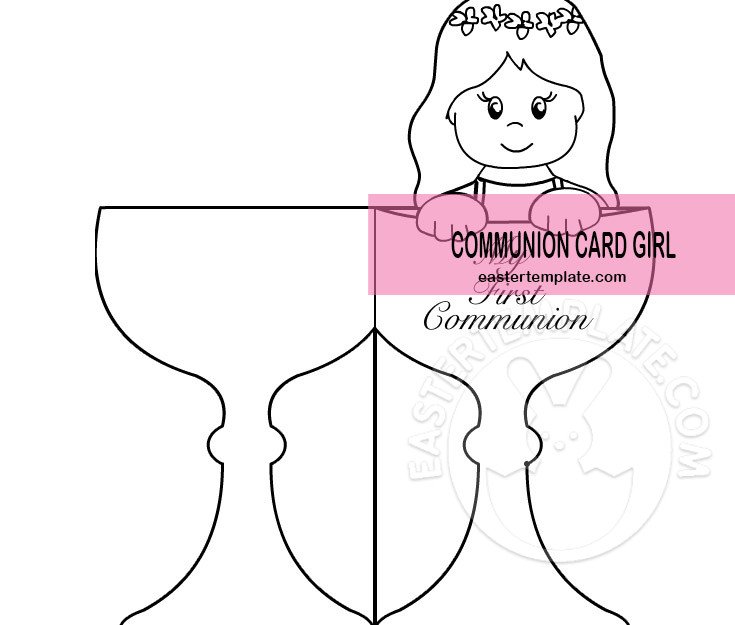 communion card girl