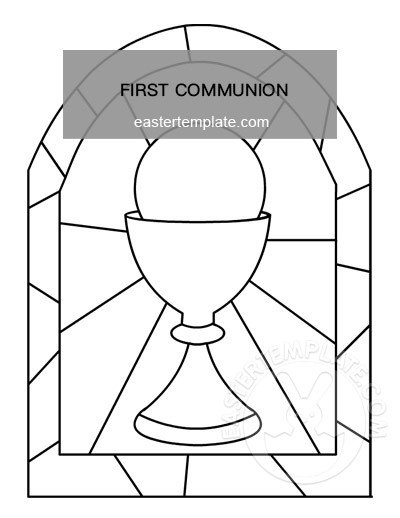 Stained Glass Chalice template