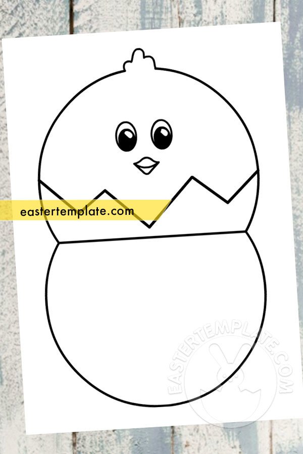baby chick easter card