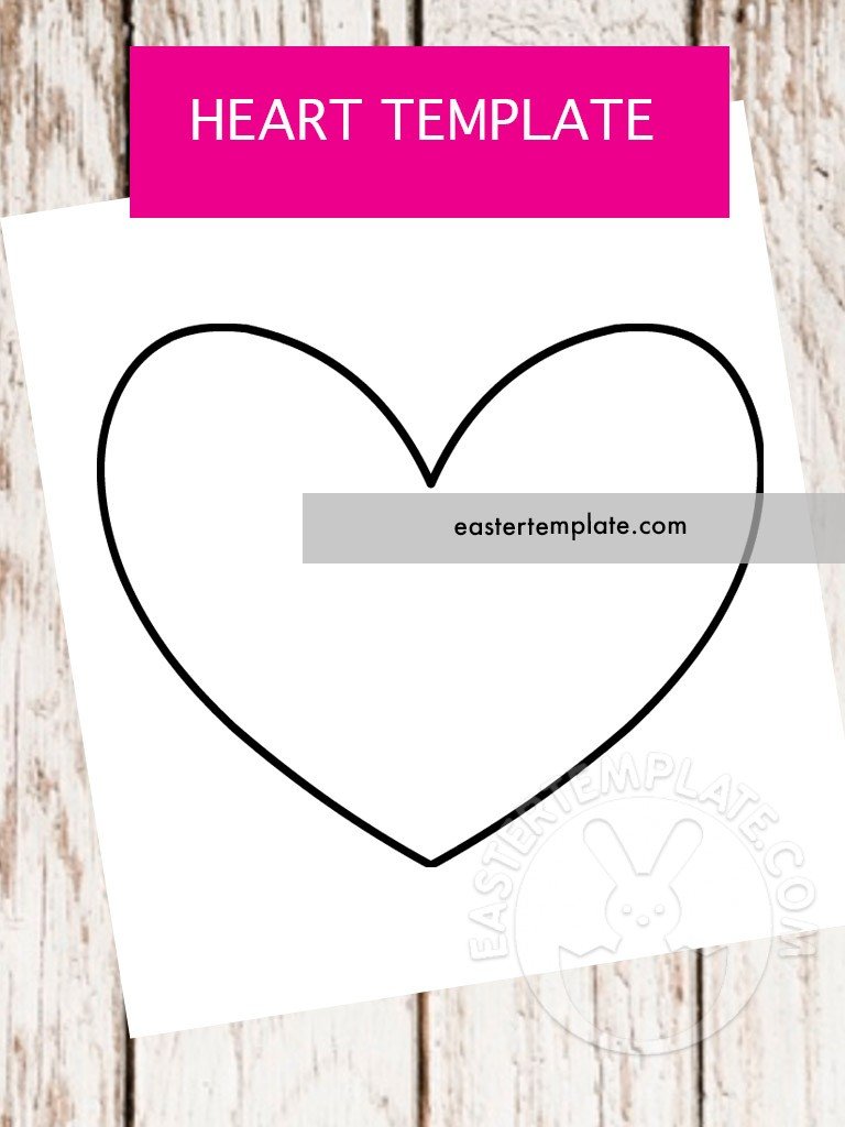 heart template printable