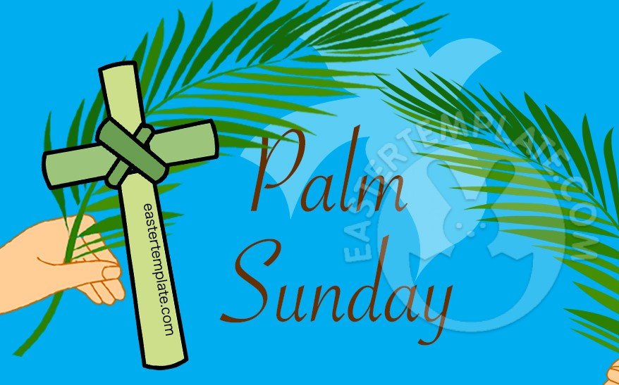 palm sunday greeting card