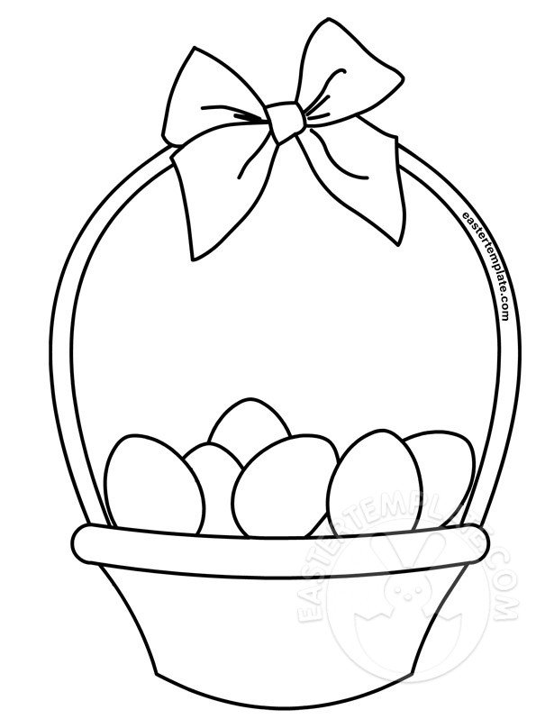 easter eggs wicker basket
