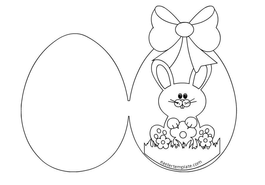 egg card bunny