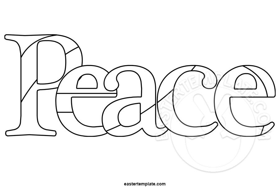 peace-coloring-page-easter-template