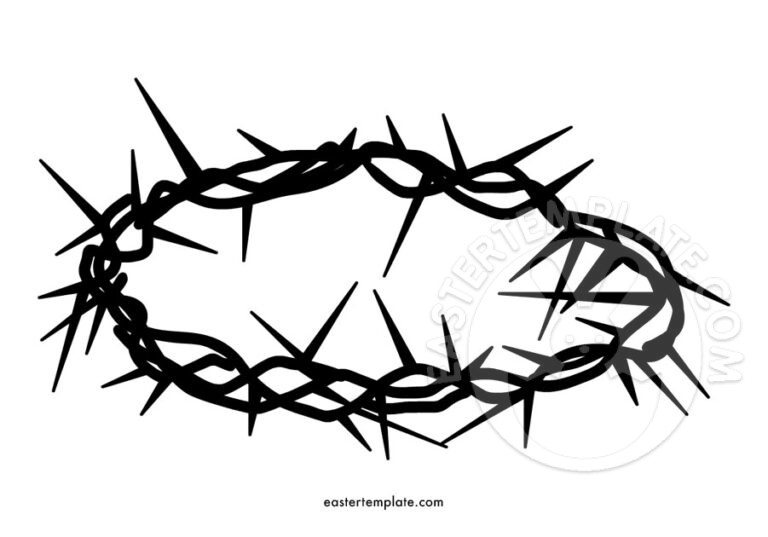 Crown thorns - Easter Template
