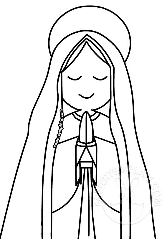 mary coloring page