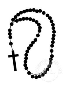 rosary silhouette