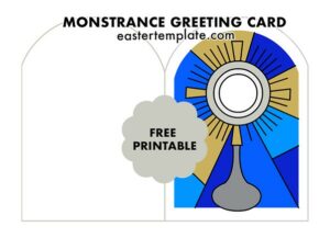 first communion monstrance card