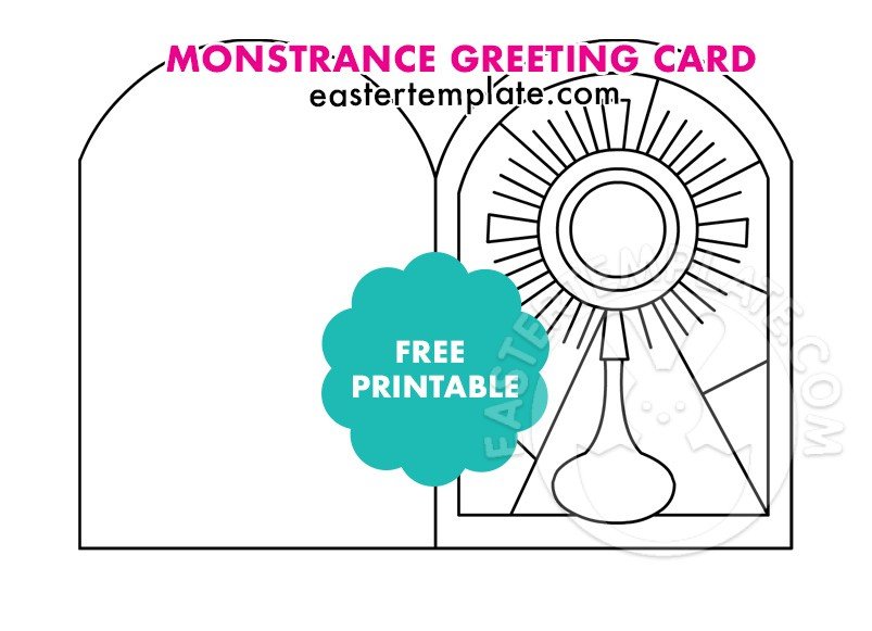 monstrance card